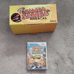 Wii Samba Samba Maracas + Samba De Amigo Wii Game